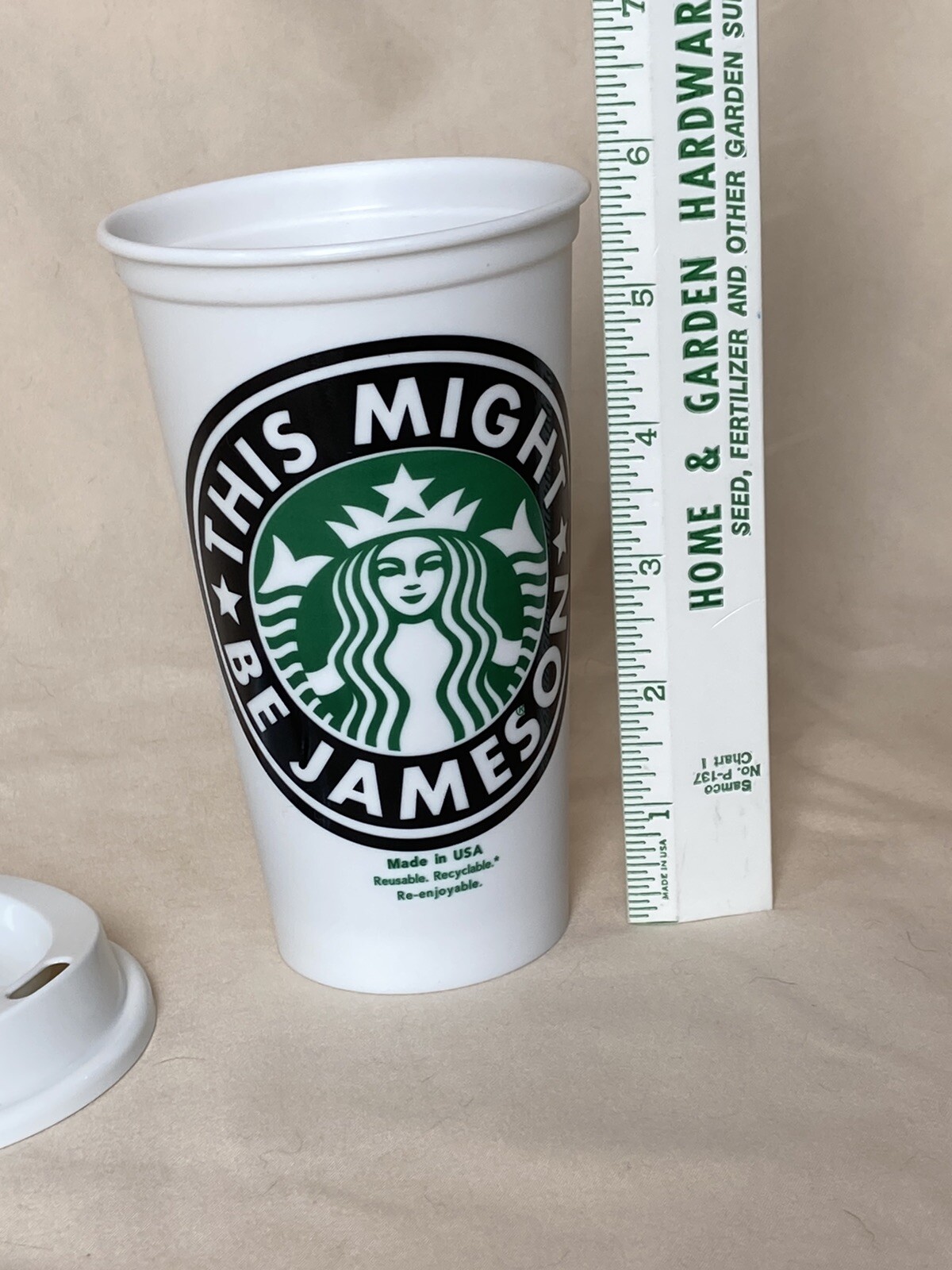 This Might be Jameson, Starbucks Cup W/ lid