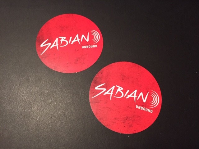 Sabian Cymbals Unbound Stickers 3″ Round – 2 pcs
