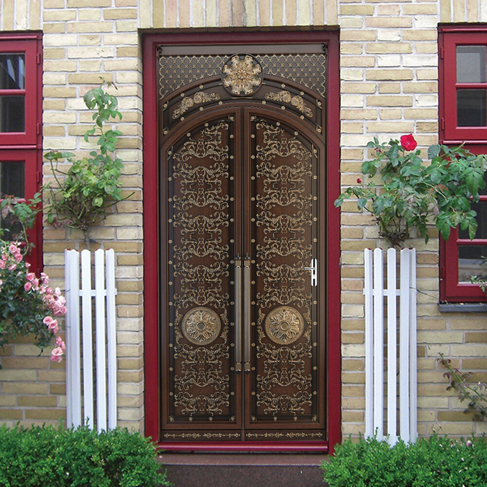 WALL, DOOR STICKER Gothic Retro Arch Self-adhesive Waterproof Mural Decals Cover