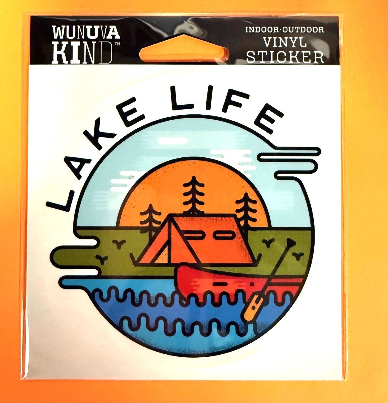 LAKE LIFE CAMPING HIKING OUTDOORS 4″ VINYL DECAL STICKER FREE SHIP