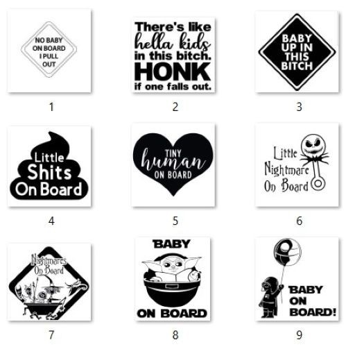 Baby Decals 5″