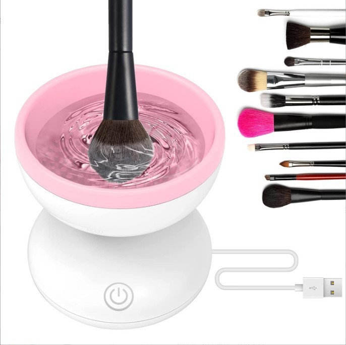 Electric Makeup Brush Cleaner Machine Portable Automatic USB Cosmetic Brush Clea