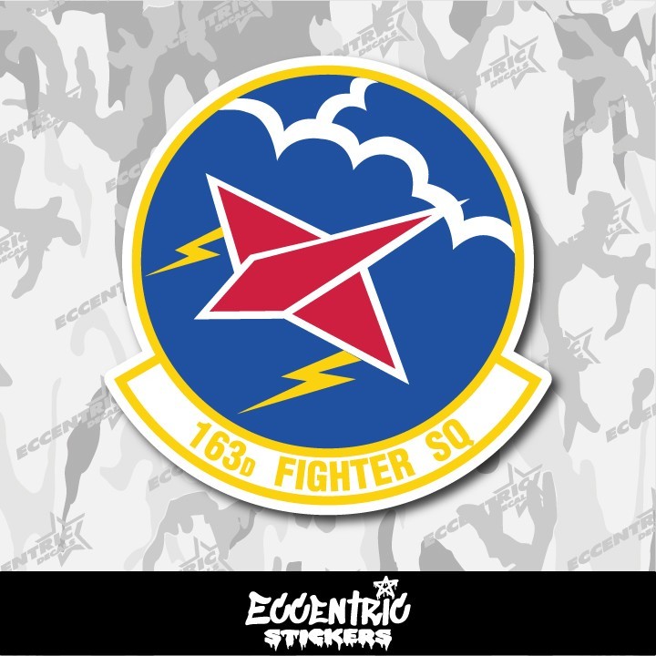 Air National Guard 163rd Fighter Squadron (163 FS) Vinyl Sticker
