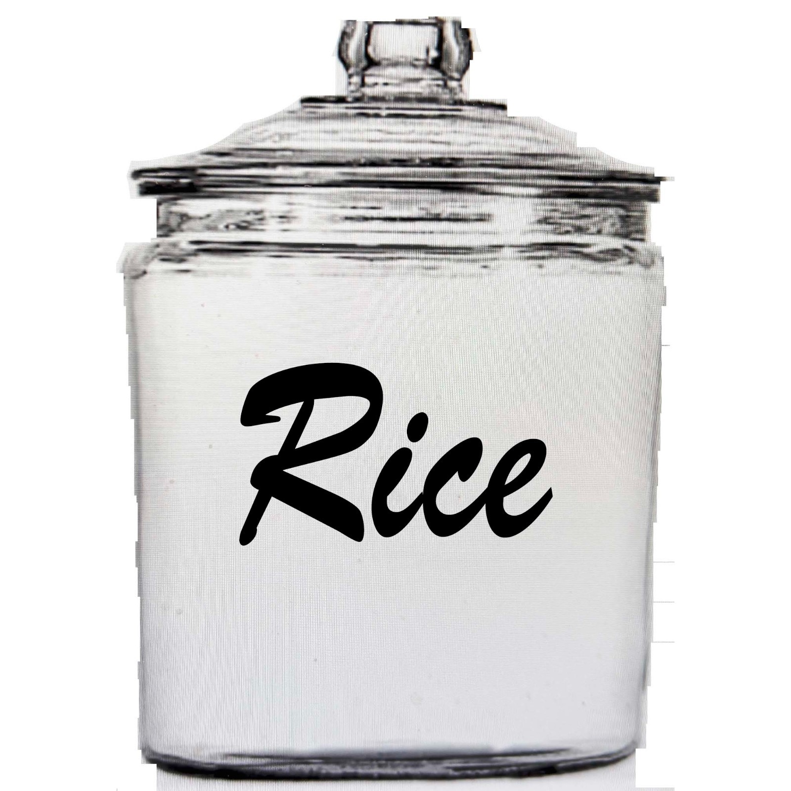 Cornstarch label canister jars storage custom Pantry kitchen organization vinyl
