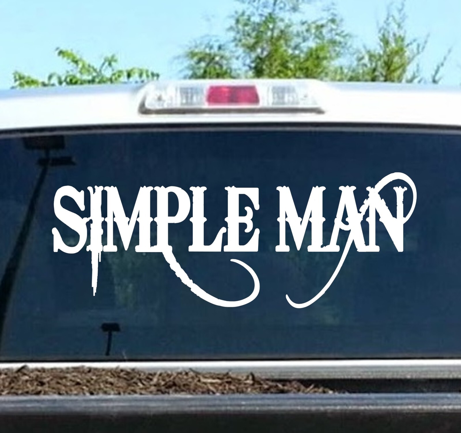 Simple Man Decal Sticker Car Window Outlaw Cowboy Skynyrd Lyrics