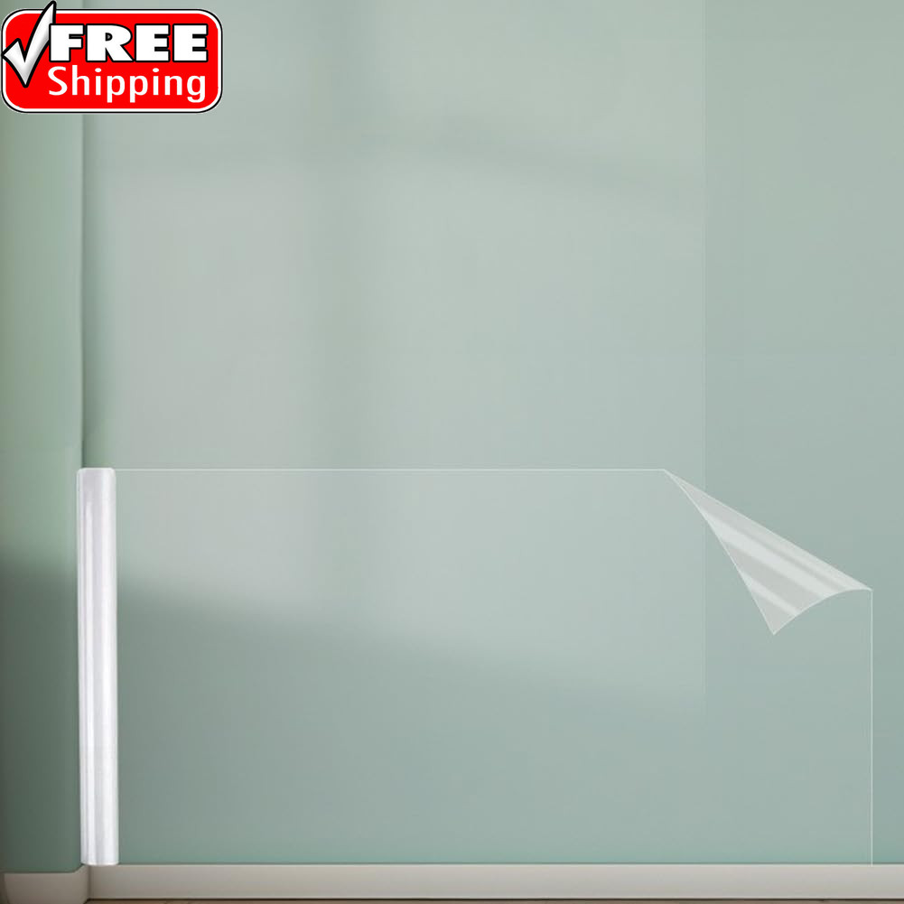 Wall Protector, 17.7In X 32.8Ft No Adhesive Static Cling Contact Paper, Clear El