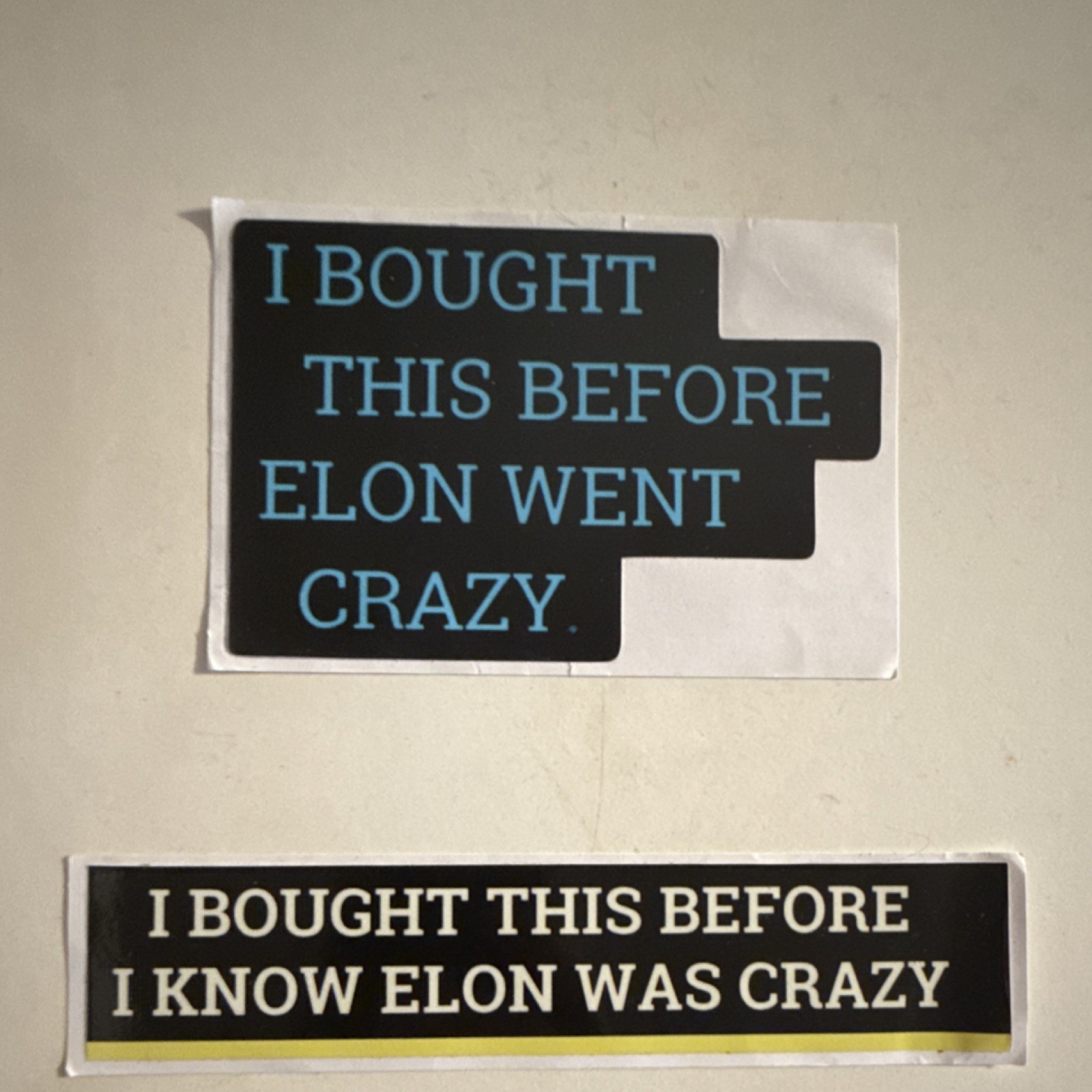 Elon Quote Vinyl Sticker Set Black Blue White Yellow Self-Adhesive for Wall Car