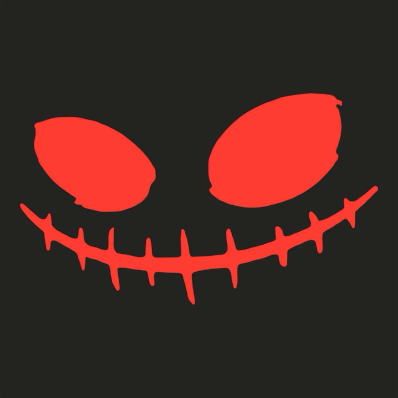 Monster smiling Decal for car Windows Laptops most Smooth Surfaces