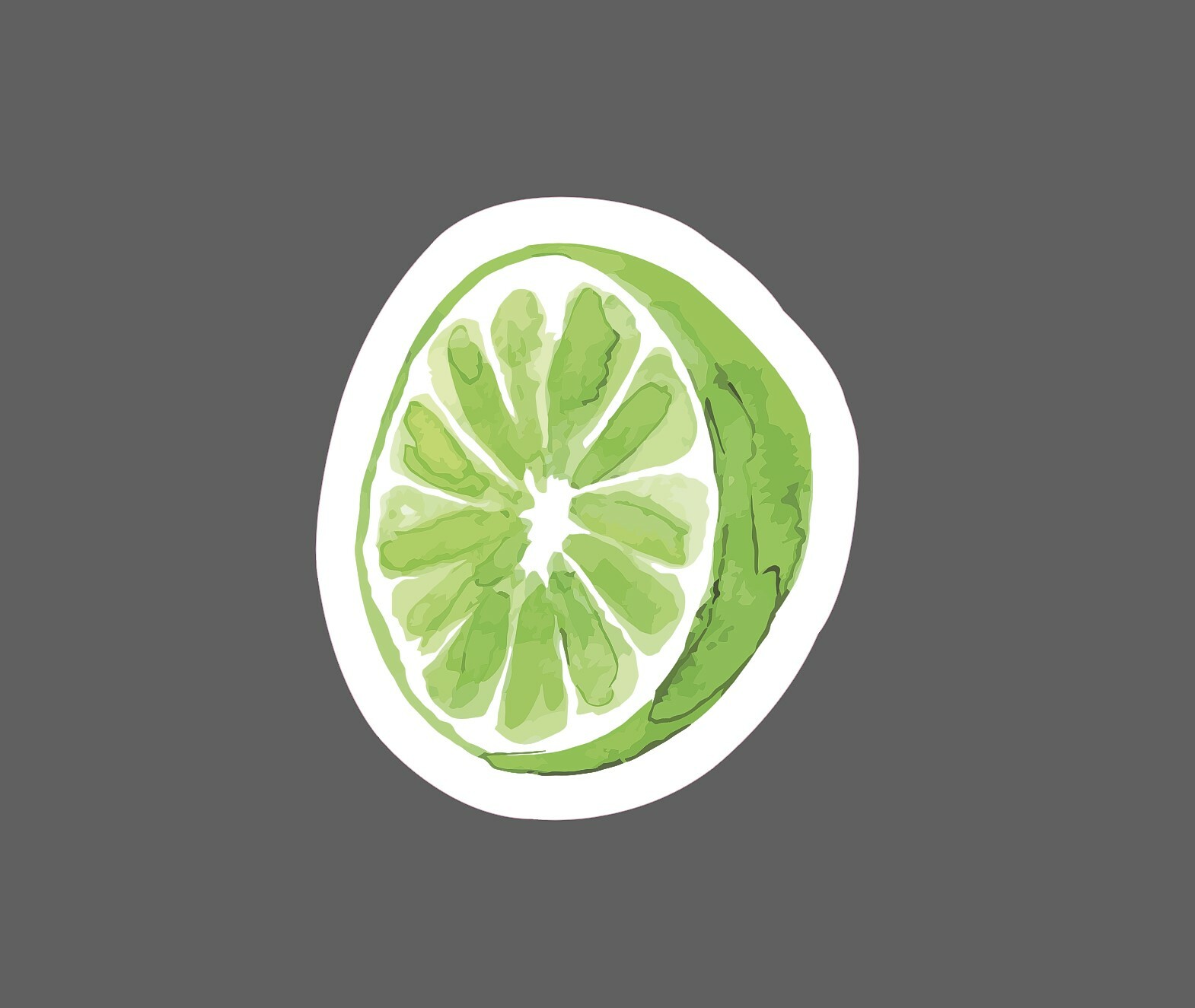 Lime Sticker Illustration Waterproof – Buy Any 4 For $1.75 Each Storewide!
