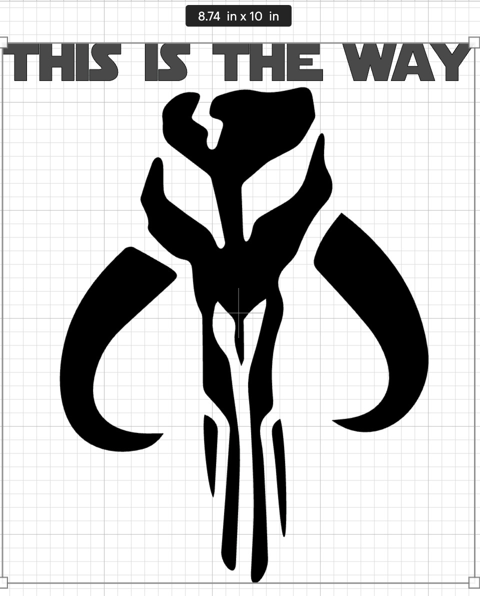 Mandolorian Emblem Vinyl Decal — This is the Way