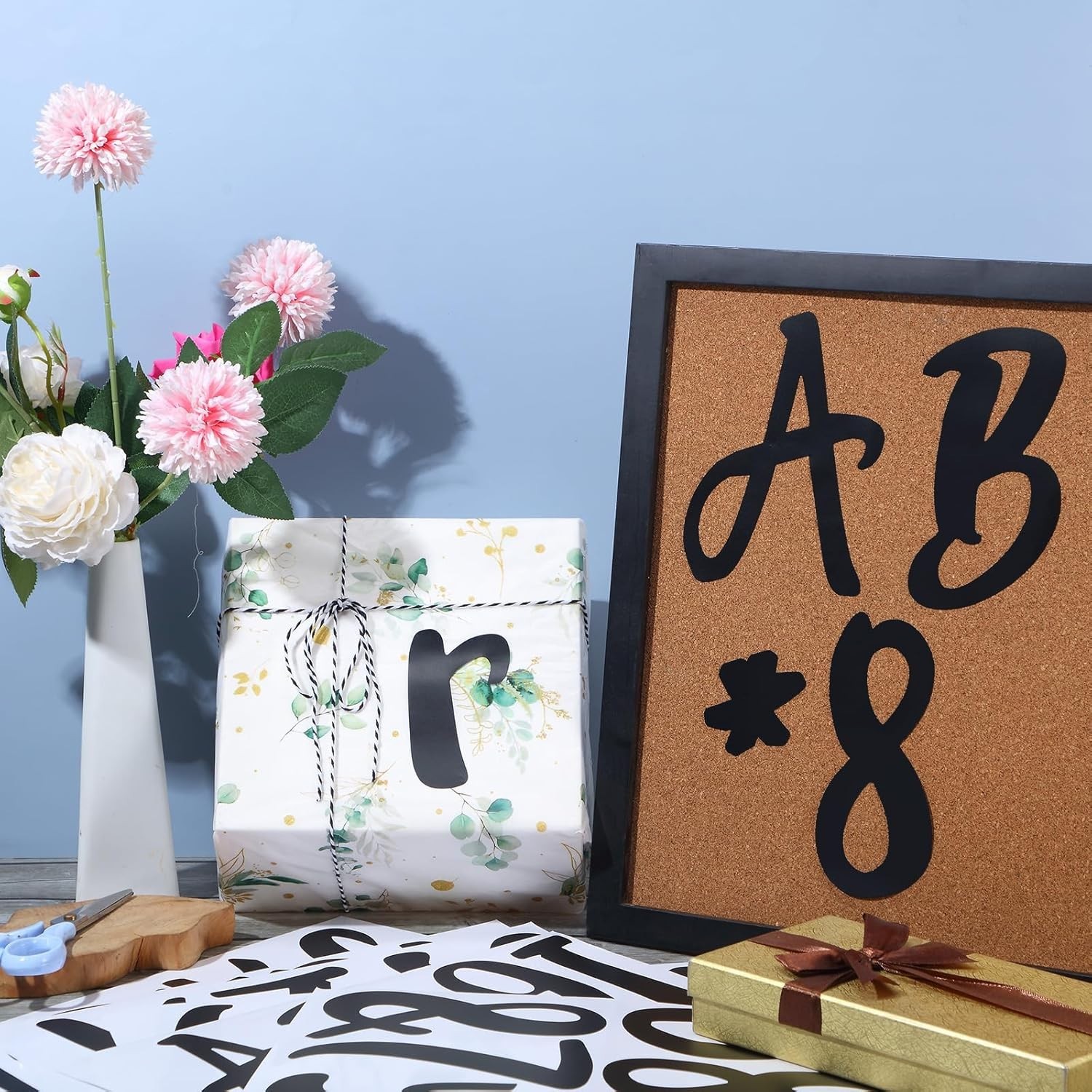 Large Vinyl Letters Set – Self Adhesive, 6 Inch, 576 Pieces