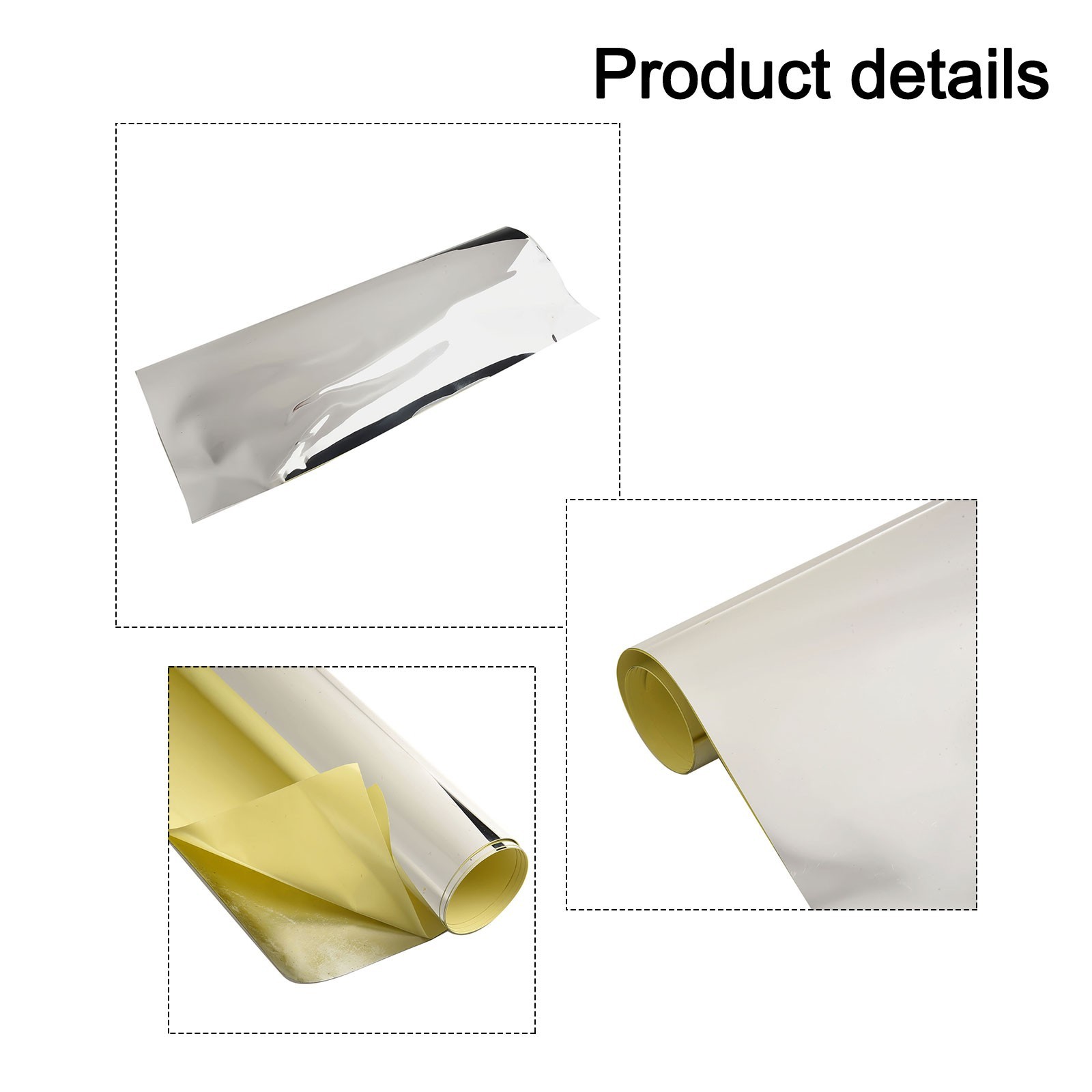 Convenient Wall Sticker Decal 1 Pcs Bathroom Reflective Roll Smooth Soft