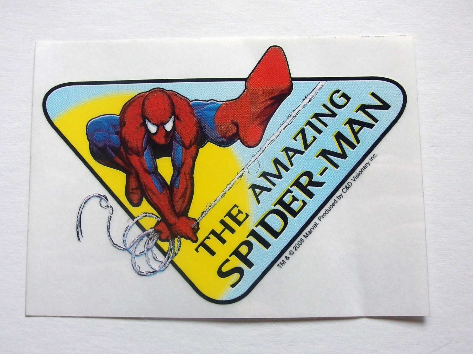 Spider-Man Spidey Sign Sticker – Marvel, C&D Visionary – 2008 – 5.25″ x 3.75″