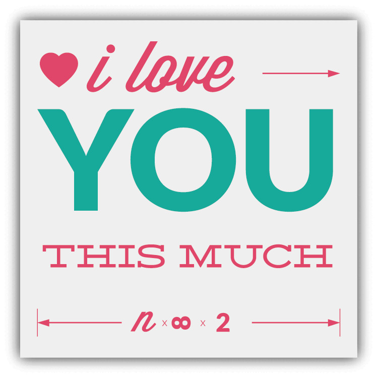 I Love You This Much Romantic Slogan Car Bumper Sticker Decal ”SIZES”