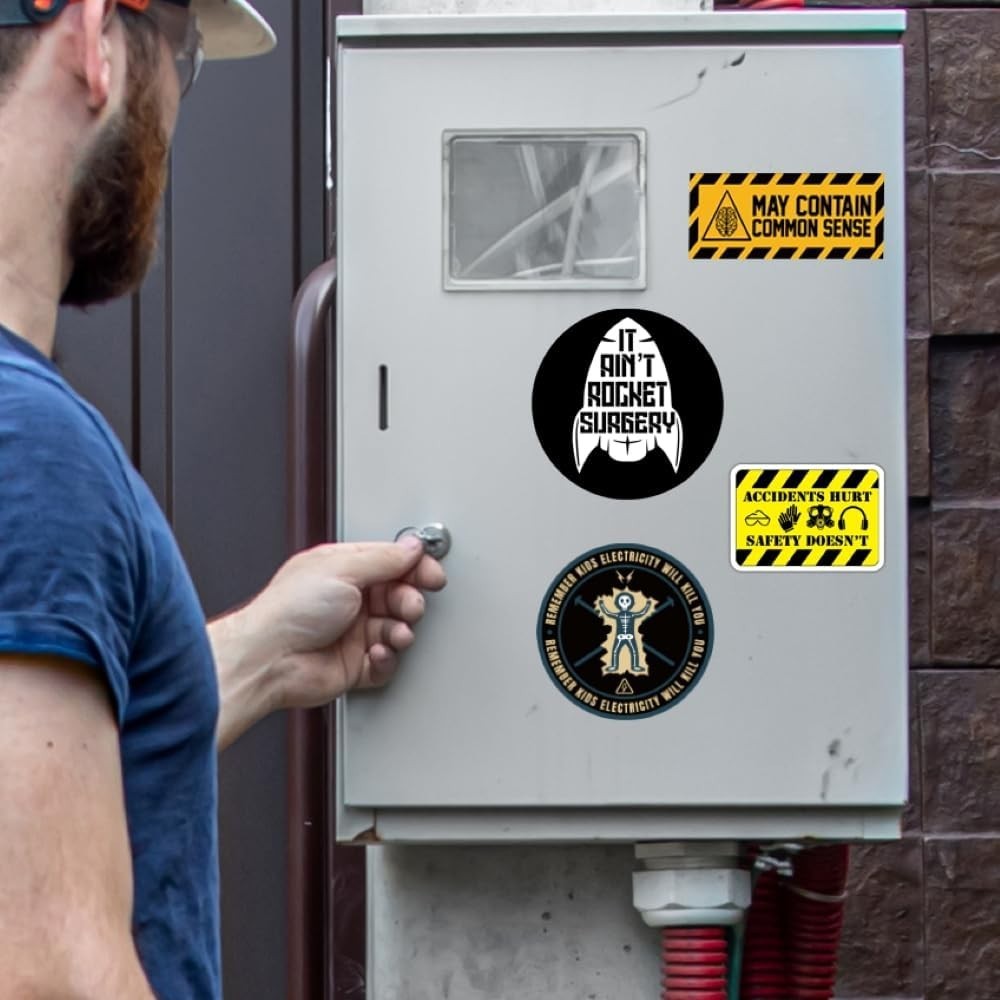 150 PCS Funny Hard Hat Stickers for Adults Dark Humor, Hilarious Decals for Tool