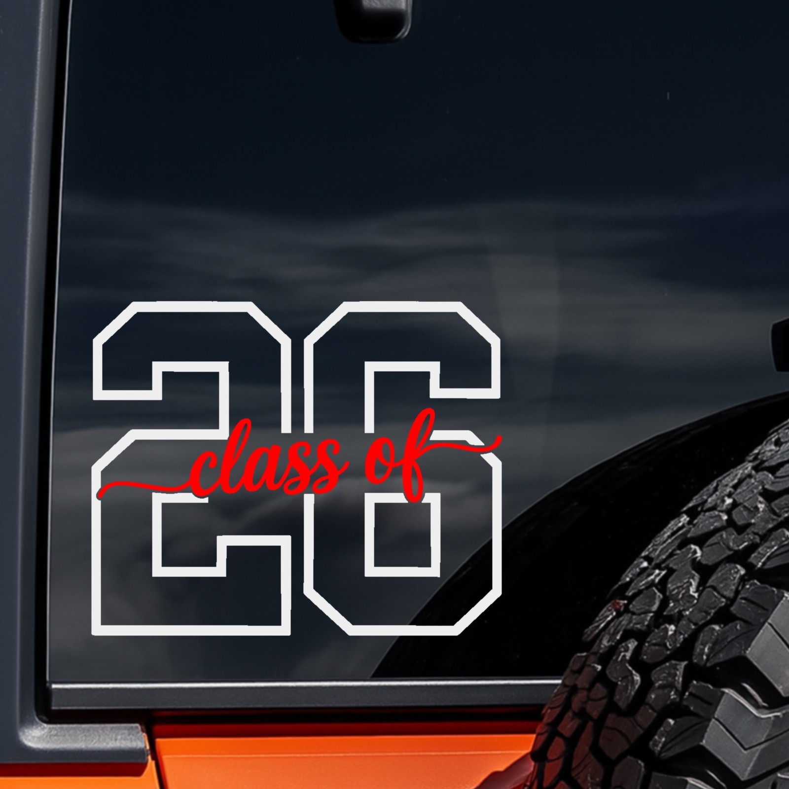 Class of 2026 Vinyl Decal Sticker – Graduation Car Truck Window School Spirit Se