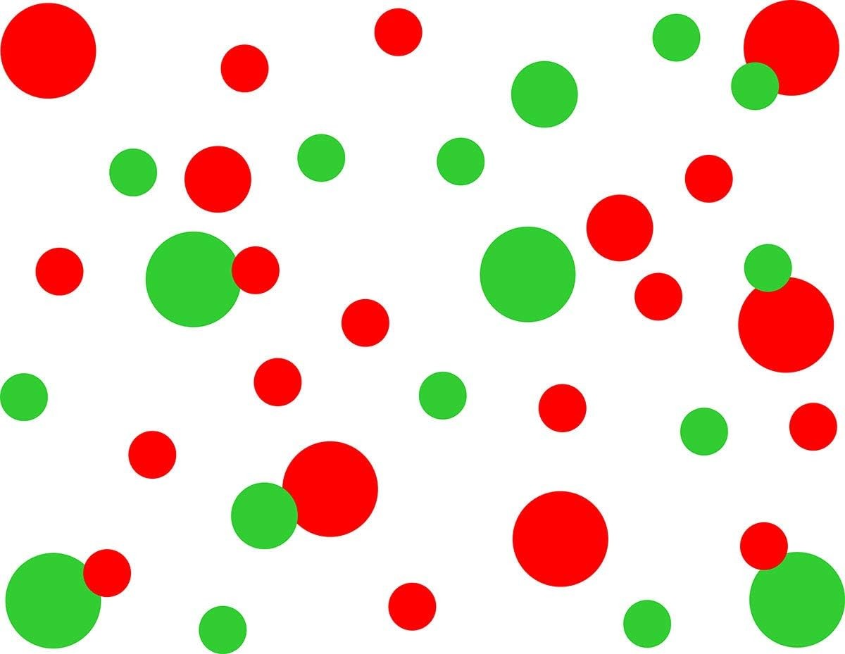 Wall Decal Vinyl Stickers – Color: Lime Green&red