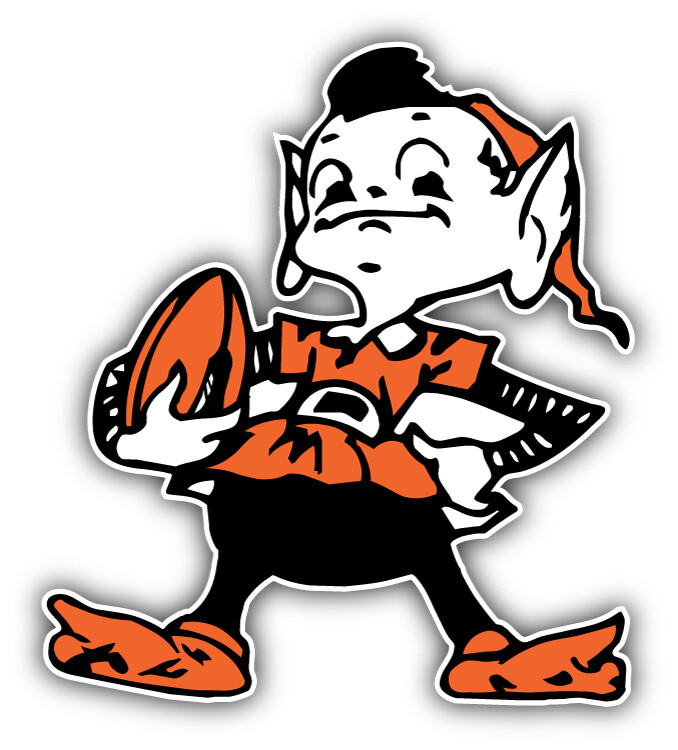 Cleveland Browns NFL Football Sport Logo Car Bumper Sticker Decal “SIZES”