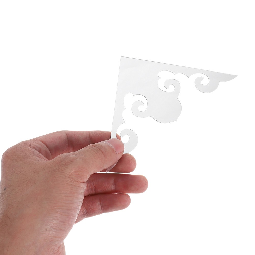 20 Pcs Mirror Frame Sticker Decorative Stickers Corner Home Wall