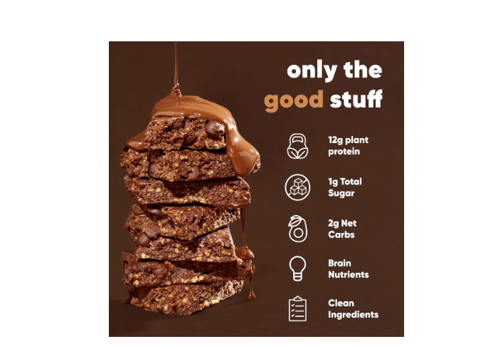 (2 pack) IQBAR Salted Chocolate Protein Bars – Vegan Energy ,High Fiber Snacks