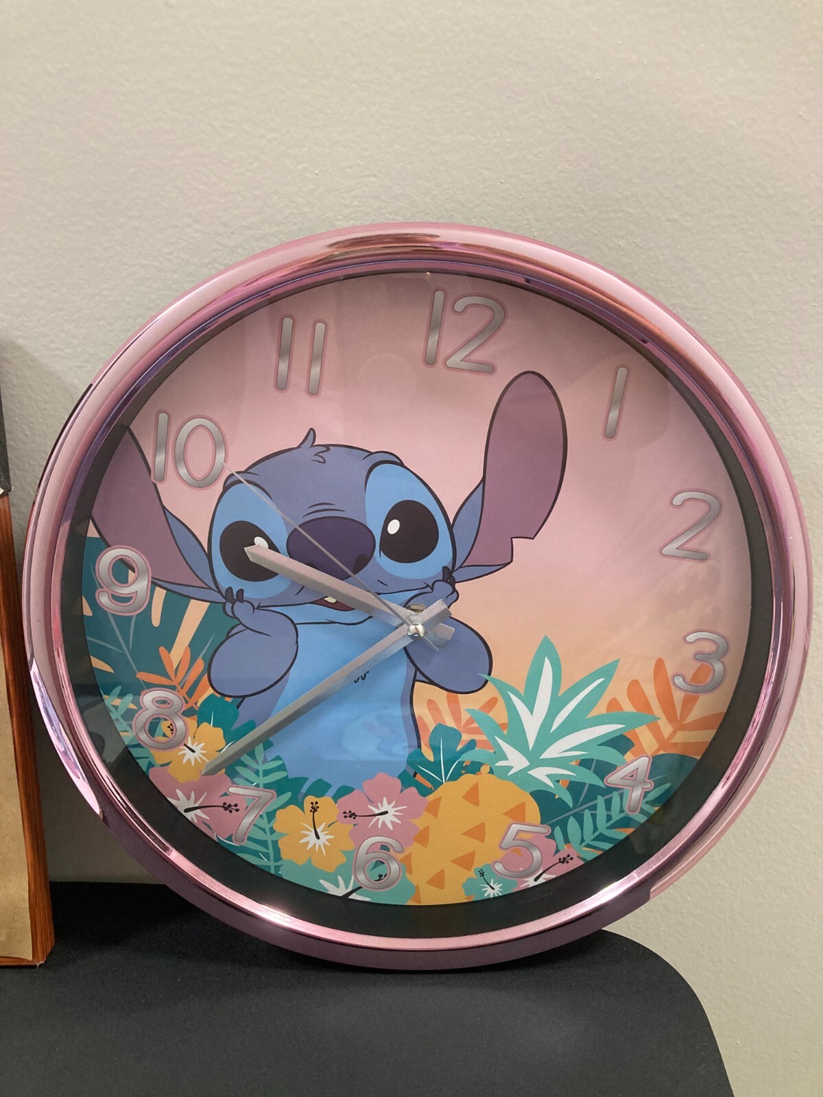 4 Piece Stitch-Themed Room Decor – 1 Wall Clock & 3 Pieces of Ready to Hang Art!