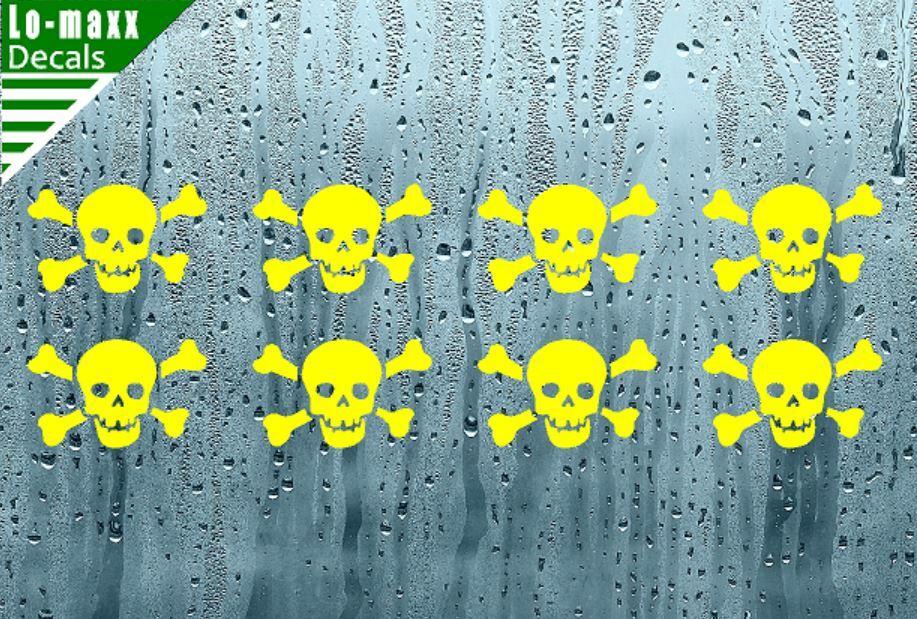 Skull And Crossbones Kill Markings Car Truck High Quality Die Cut Vinyl Decal