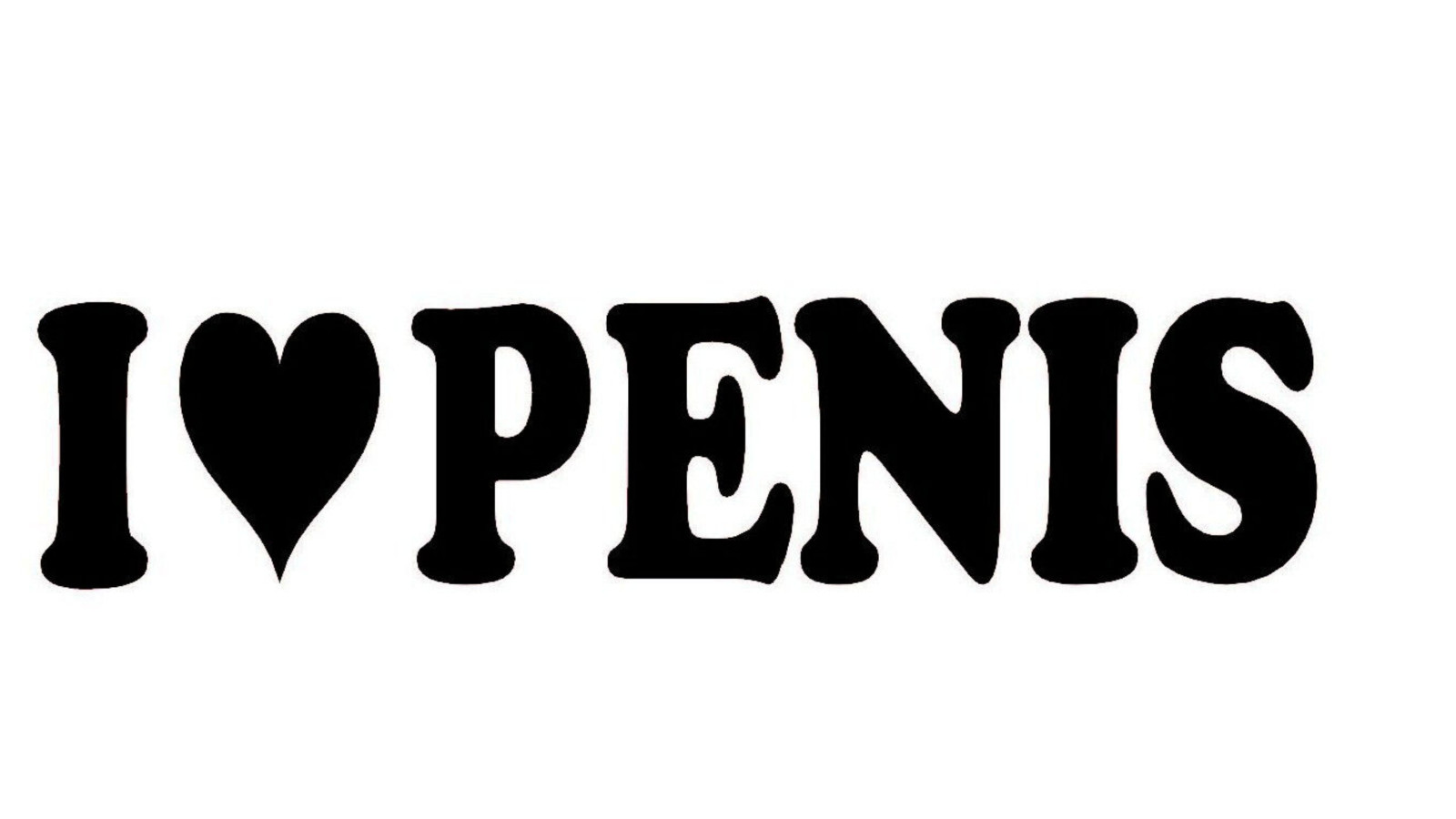 I LOVE PENIS – VINYL DECAL CAR WINDOW STICKER GAY PRIDE PRANK FUNNY GAG GIFT