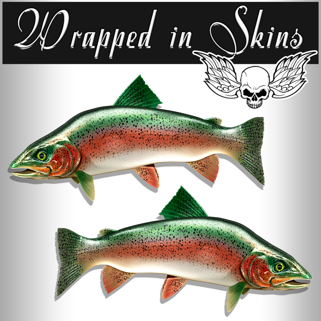 Trout Decals Fish Stickers Fishing Decals Indoor / Outdoor AFP-0096