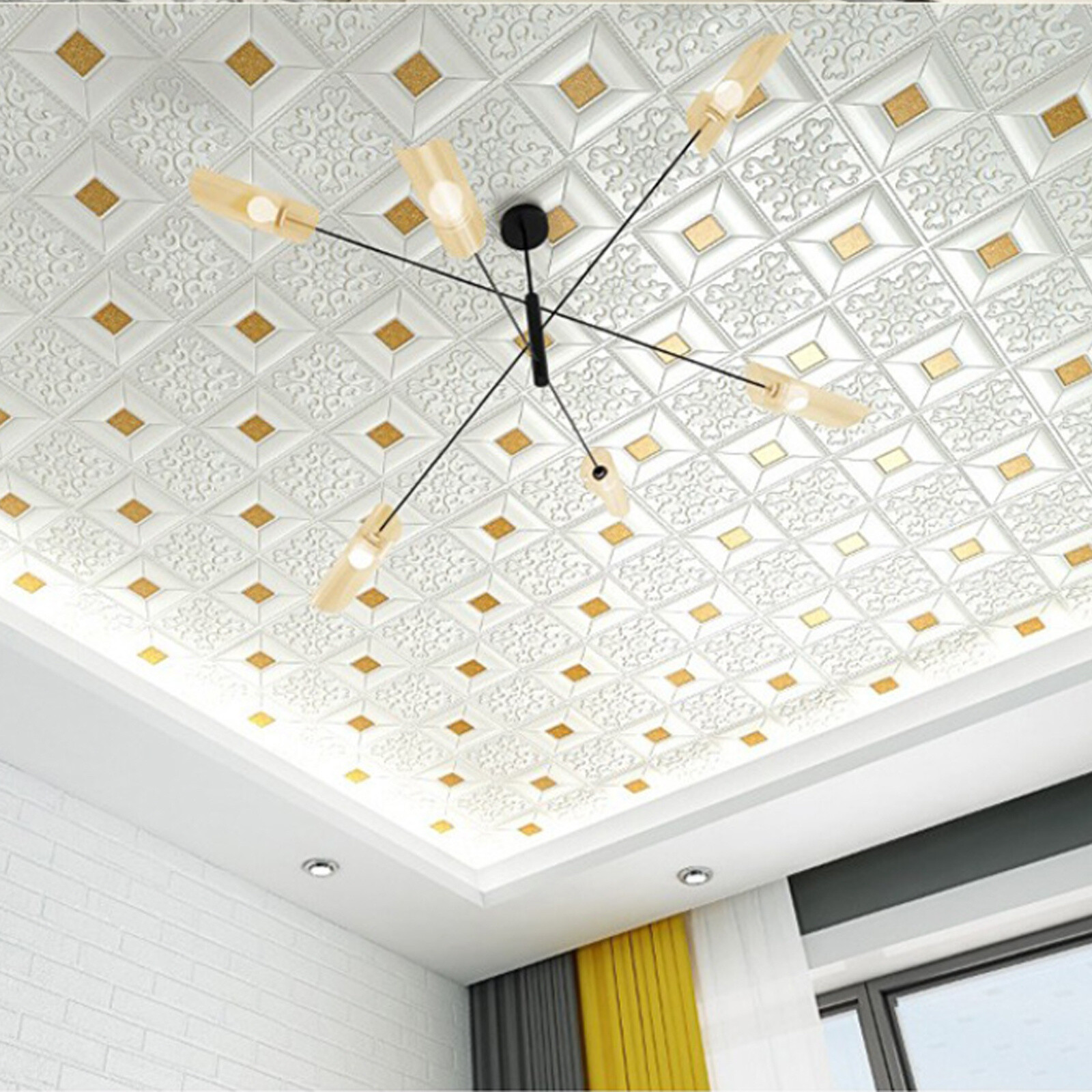 Self-adhesive Tile Brick Sticker Waterproof Foam Wallpaper 3D Wall Panels 10Pcs