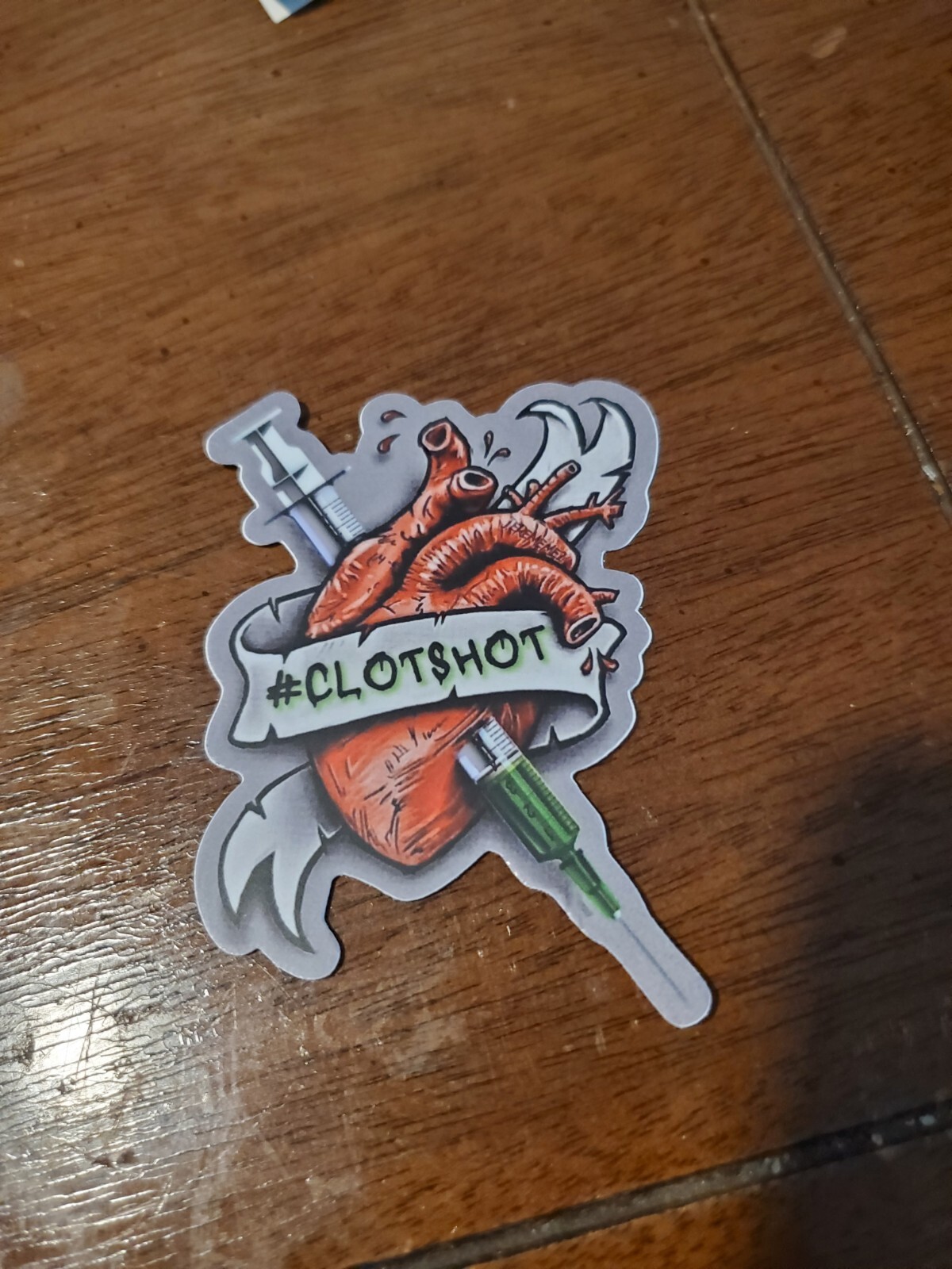 CLOT SHOT 💉 STICKERS 3″ Heavy Duty Weather Proof Vinyl