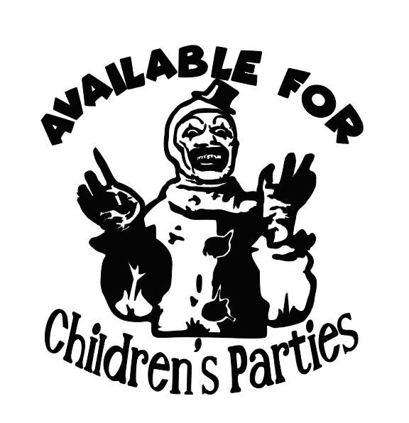 Art the Clown Children’s Parties Terrifier Vinyl Decal Sticker
