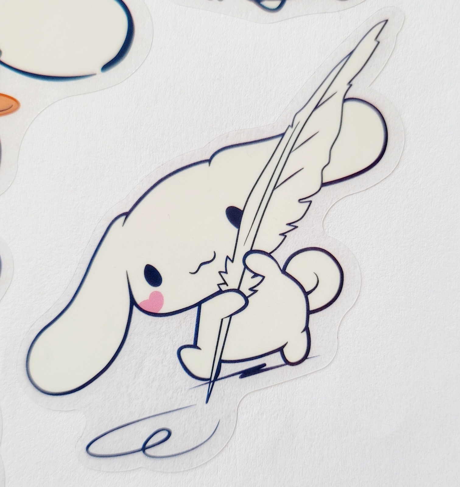 CINNAMOROLL TRANSLUCENT/ CLEAR WATERPROOF STICKERS SET OF 1O DECAL DECORATION