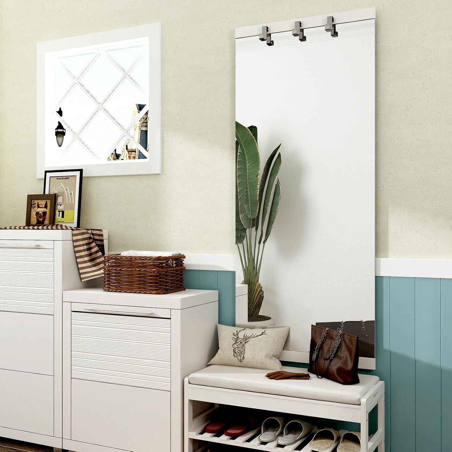 Self-Adhesive Large Mirror Wall Stickers 24″x394″ for Home Decor and Crafts