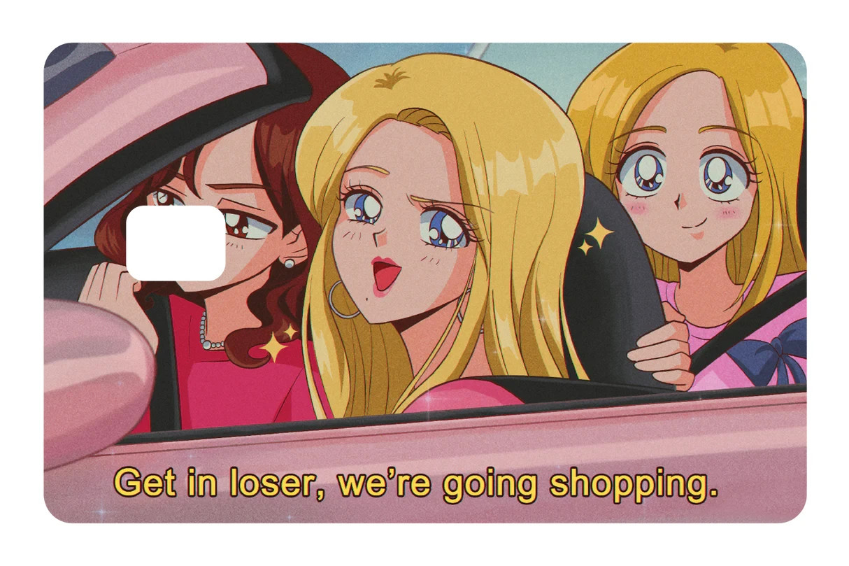 “We’re Going Shopping” Card Skin 4 Pack Funny Humor Shopper Pop Culture Decal