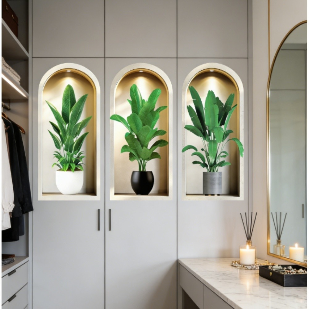 3D Wall Stickers Removable Decals Thickened PVC Removable Without Damage