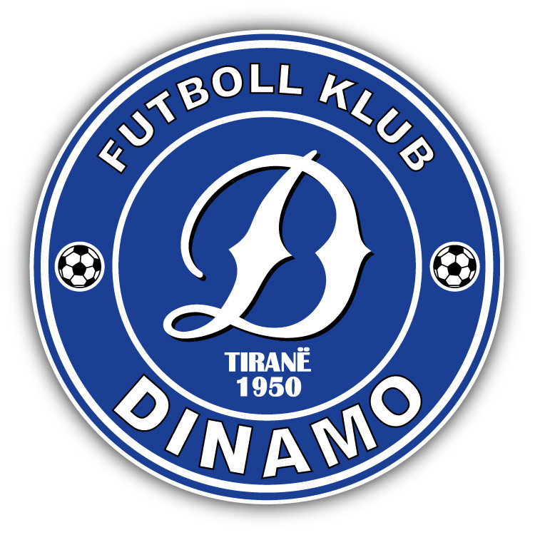 KS Dinamo Tirana Albania Soccer Football Car Bumper Sticker Decal 5” x 5”
