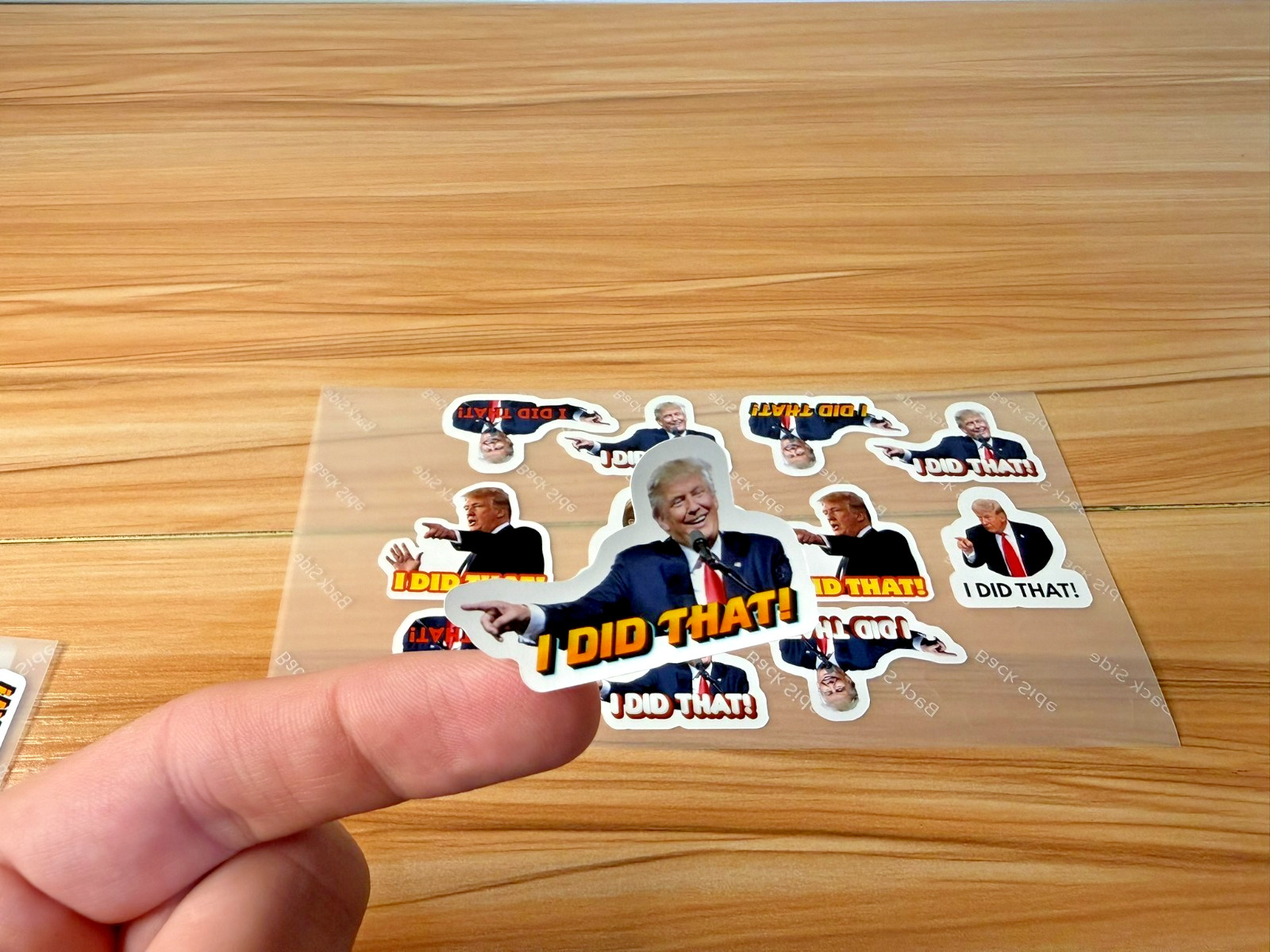 Trump I DID THAT Stickers 50 Pack Waterproof Political Anti Trump Decals 1.5″