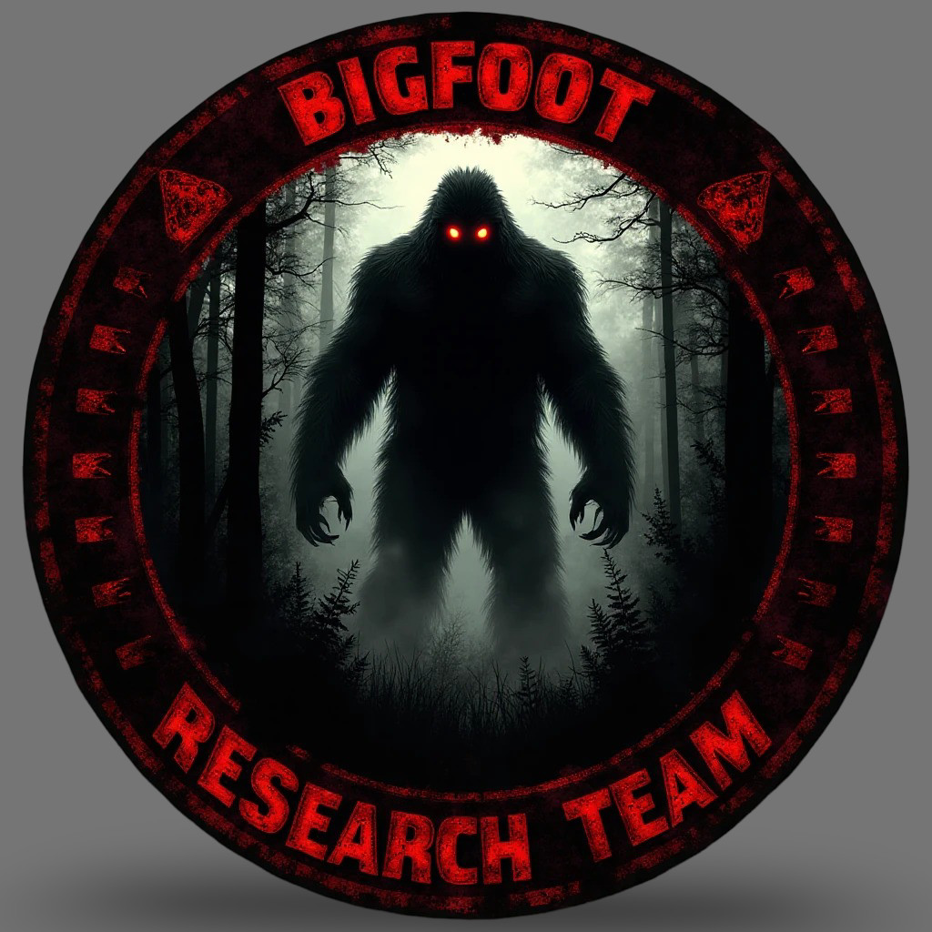 Bigfoot Sticker Vinyl Decal Red-Eyed Forest Sentinel Research Team Emblem