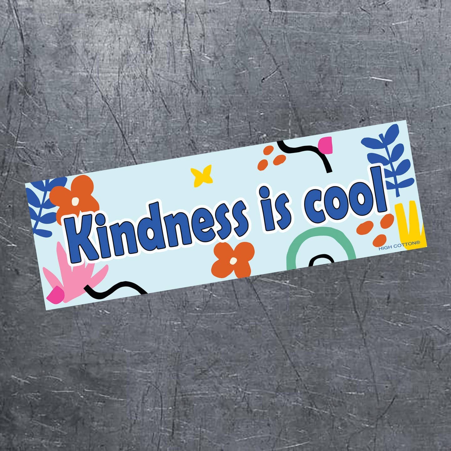 ✌️”Kindness is Cool” ❤️ Peace Love Positive Bumper Car Fridge Magnet – USA Made