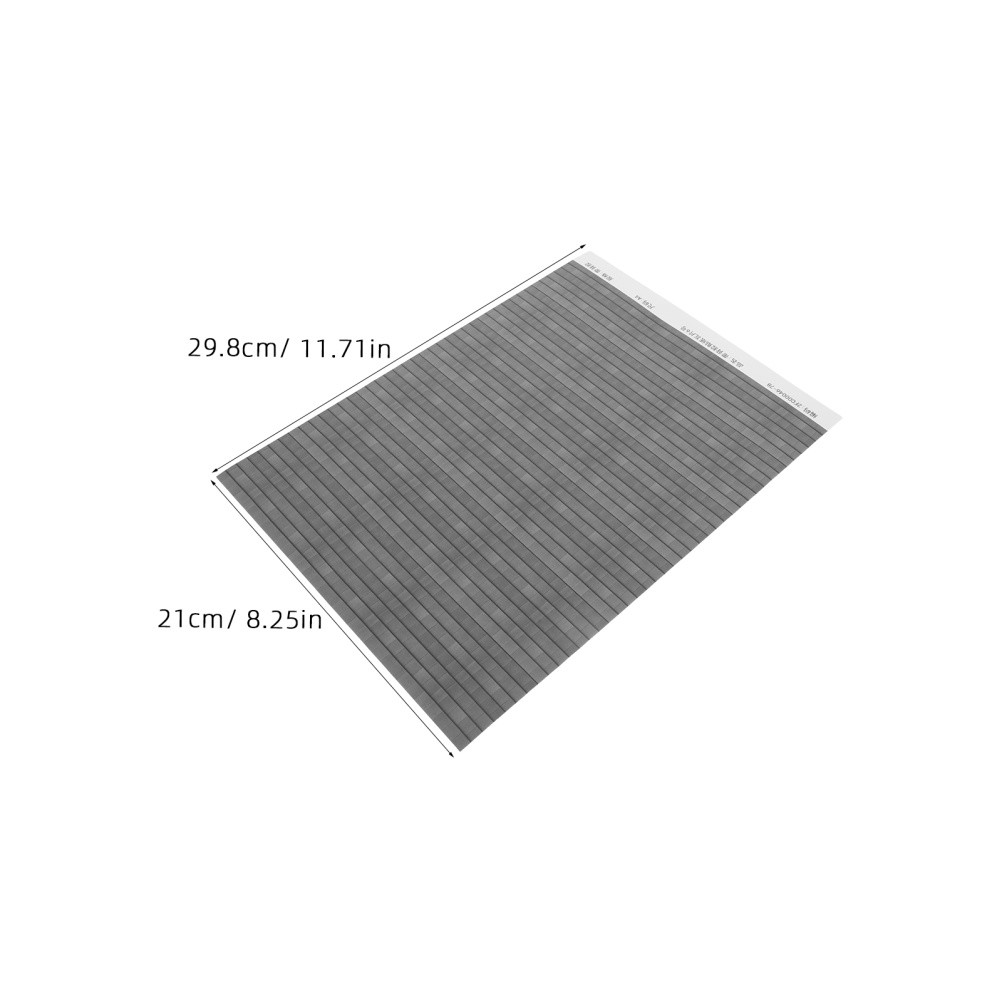 4 Sheets Dollhouse Miniature Roofing Decal – Peel And Stick Roof Tile Sheets