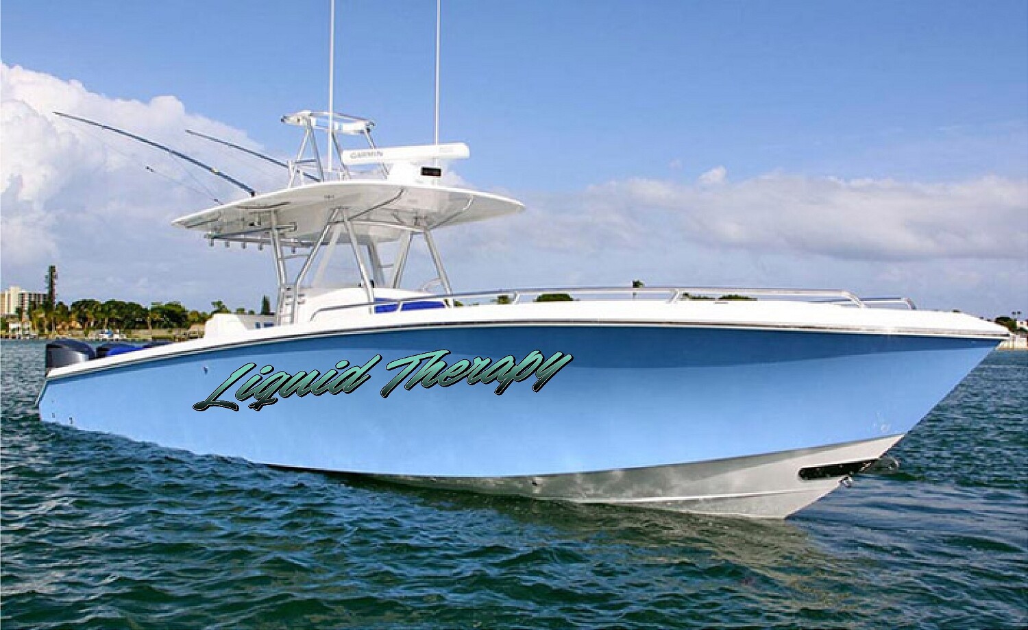 Boat Name Decal 6×36″ / Custom Hull Graphic / Premium Marine Vinyl Lettering GRB