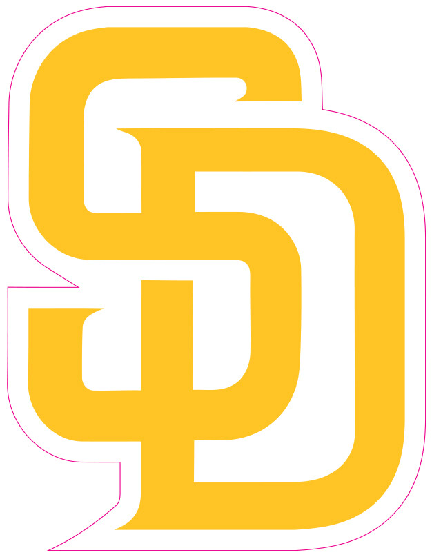 San Diego Padres Vinyl Decal Sticker Car Truck Bumper Tumbler Mug
