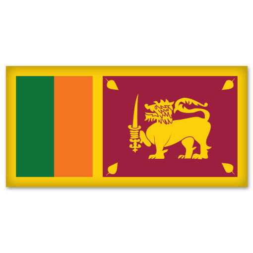 Sri Lanka Ceylon Flag car bumper sticker decal 6″ x 3″