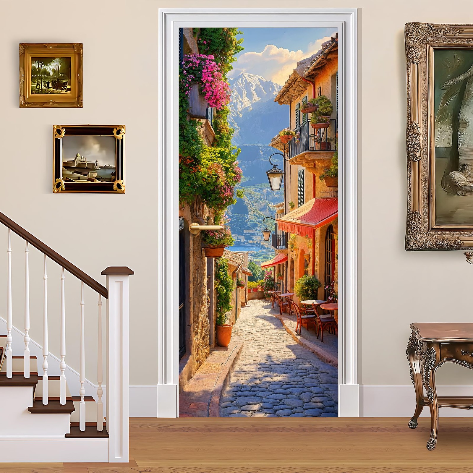 BVBOX 3D Door Decals Stickers, Peel Stick Wall Murals Vinyl Wallpaper Self-Ad…