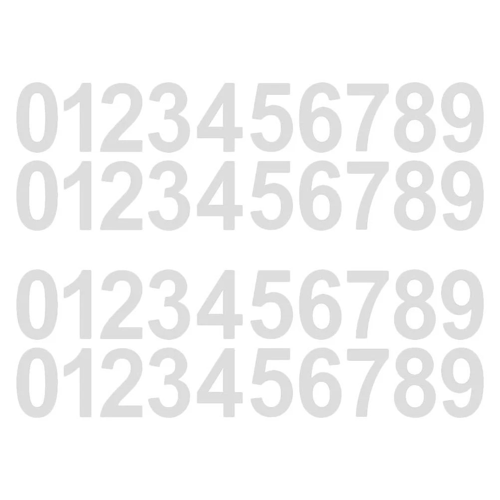 3 Size Reflective Mailbox Numbers Sticker 0-9 Self Adhesive Vinyl Waterproof USA