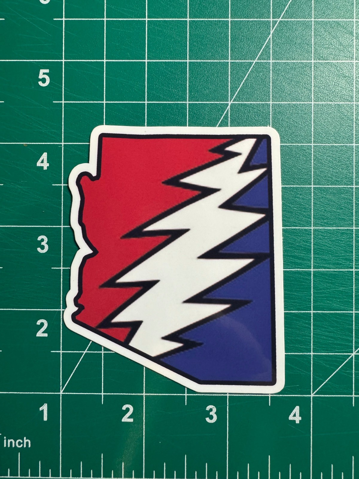 Arizona Stealie – Grateful Dead – Laminated Vinyl Sticker – 2″x3″