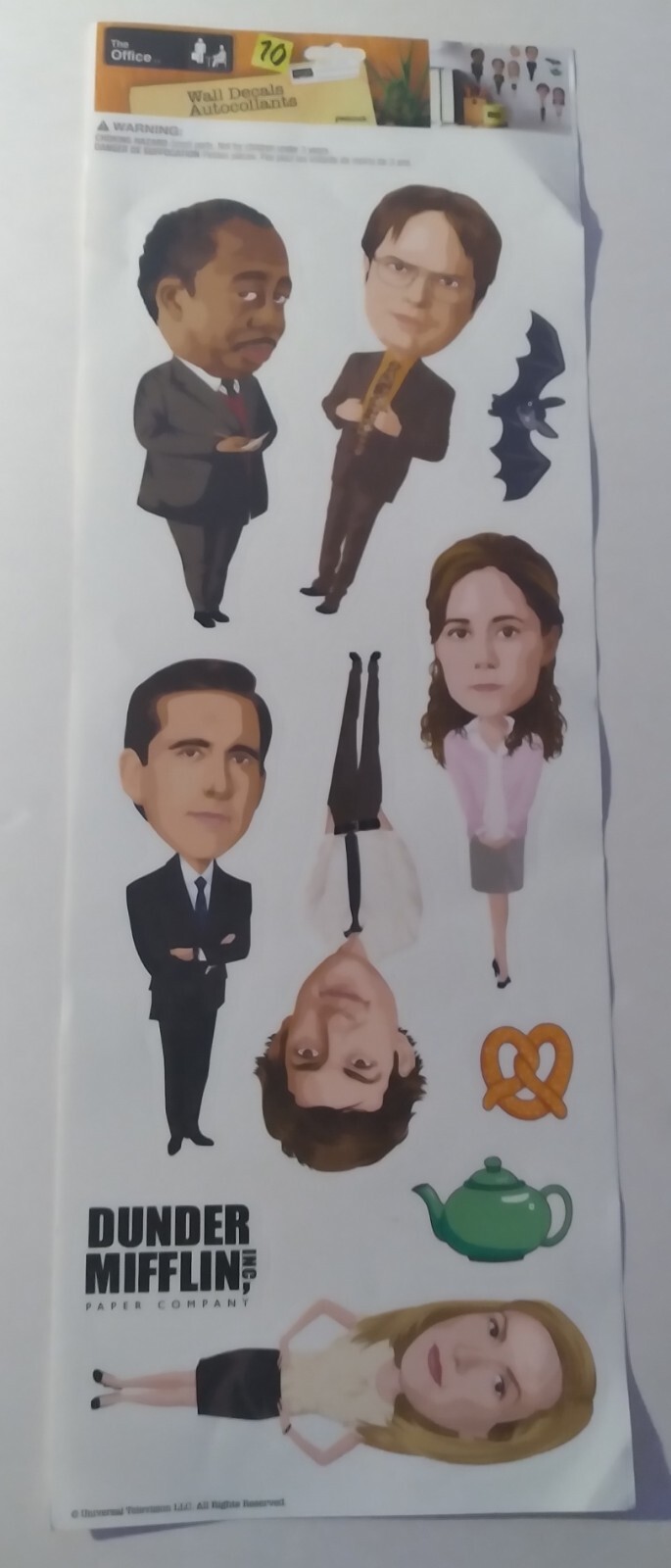 THE OFFICE 10 Wall Decals Removable & Repositional Stickers Made in USA! NEW