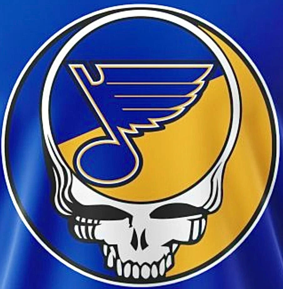 ⚡️GRATEFUL DEAD St. Louis Blues Stealie Sticker *NEW* Measures 3″ x 3″
