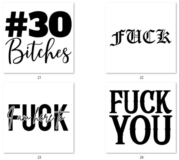 Adult Theme Decals 5″