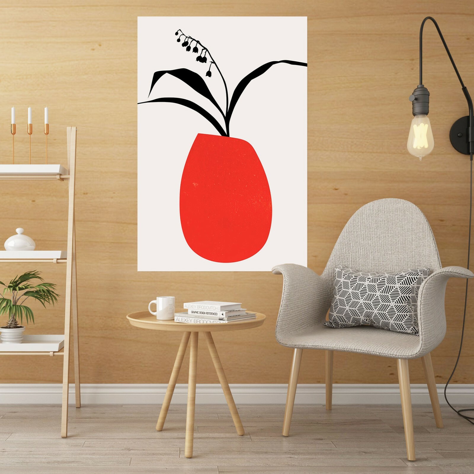 3D Lilies Red ZHU337 Wall Stickers Wall Murals Wallpaper Boris Draschoff Amy